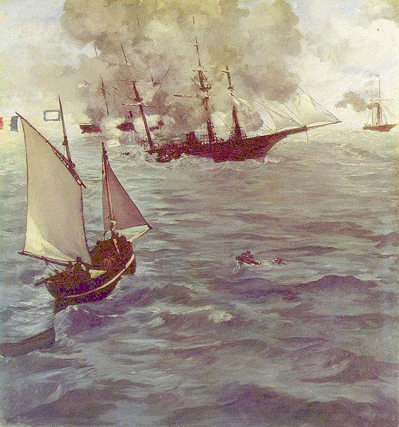 Édouard Manet – The Battle of the Kearsarge and Alabama