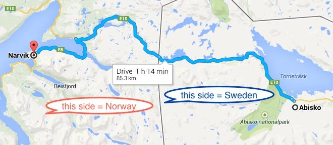 abisko to narvik